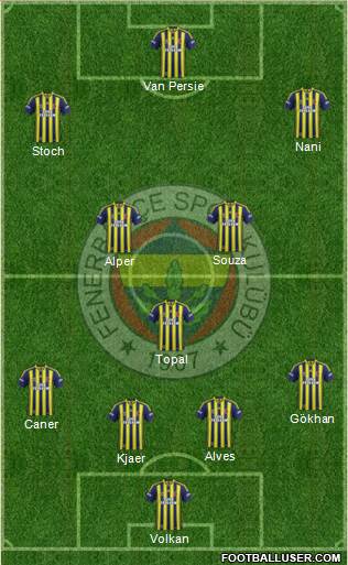 Fenerbahçe SK Formation 2015
