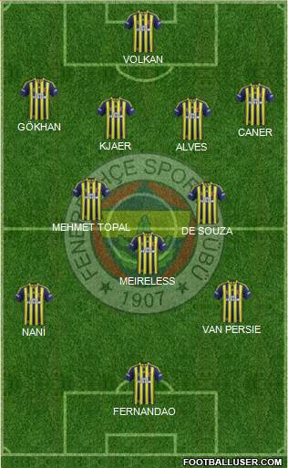 Fenerbahçe SK Formation 2015