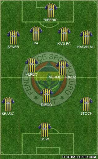 Fenerbahçe SK Formation 2015