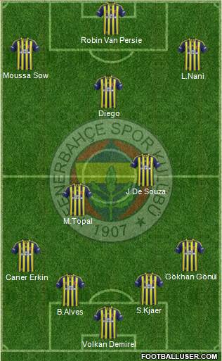 Fenerbahçe SK Formation 2015