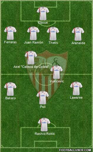 Sevilla F.C., S.A.D. Formation 2015