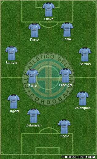 Belgrano de Córdoba Formation 2015
