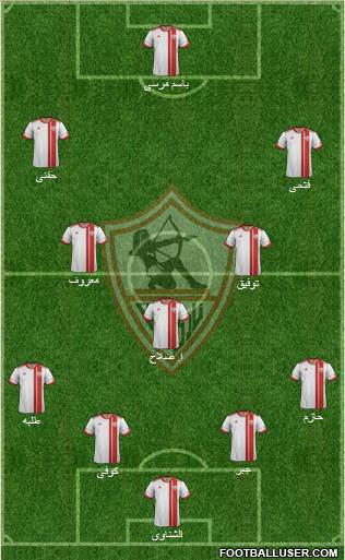 Zamalek Sporting Club Formation 2015