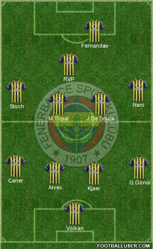 Fenerbahçe SK Formation 2015