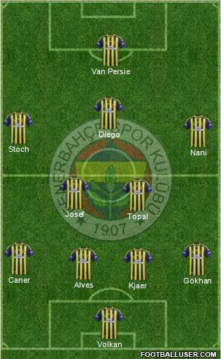 Fenerbahçe SK Formation 2015