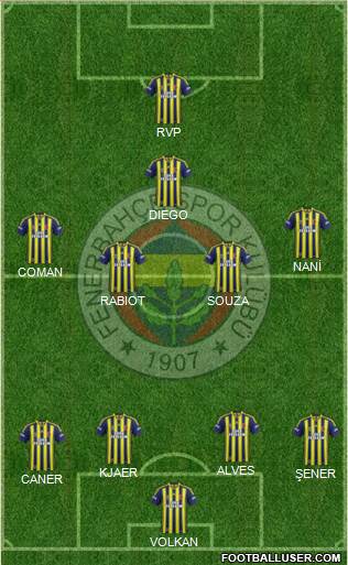 Fenerbahçe SK Formation 2015