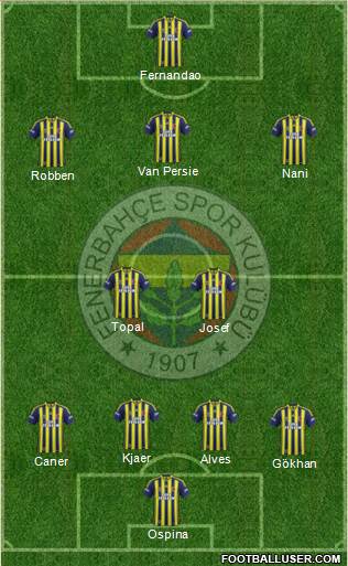 Fenerbahçe SK Formation 2015
