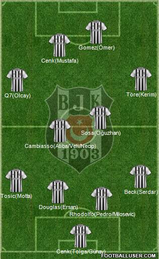 Besiktas JK Formation 2015