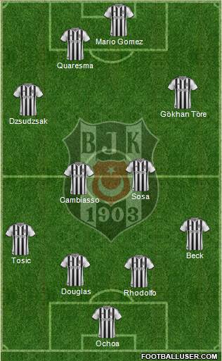 Besiktas JK Formation 2015