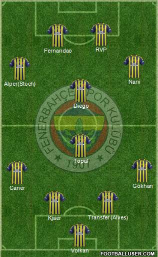 Fenerbahçe SK Formation 2015