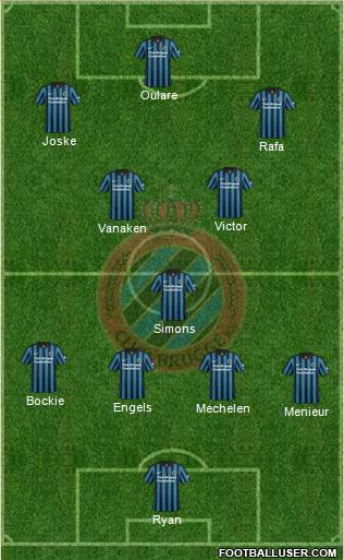 Club Brugge KV Formation 2015