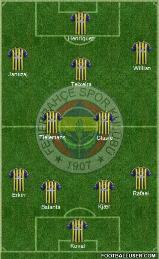 Fenerbahçe SK Formation 2015
