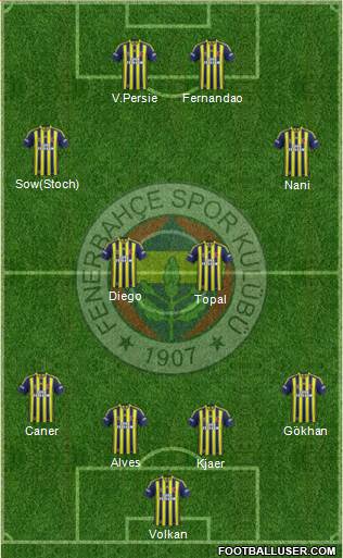 Fenerbahçe SK Formation 2015