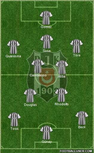 Besiktas JK Formation 2015
