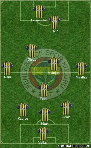 Fenerbahçe SK Formation 2015