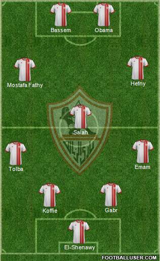 Zamalek Sporting Club Formation 2015