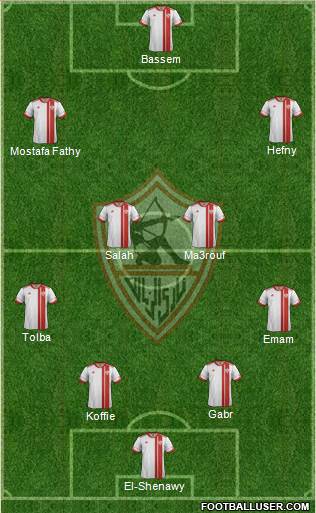 Zamalek Sporting Club Formation 2015