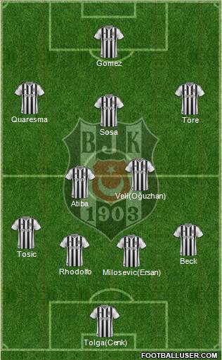 Besiktas JK Formation 2015