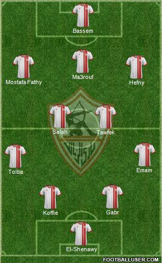 Zamalek Sporting Club Formation 2015