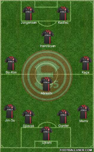 Fortuna Düsseldorf Formation 2015