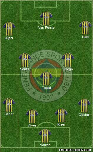 Fenerbahçe SK Formation 2015