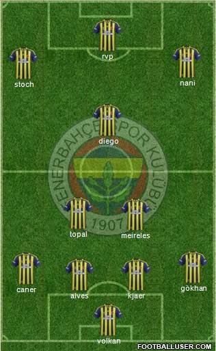 Fenerbahçe SK Formation 2015