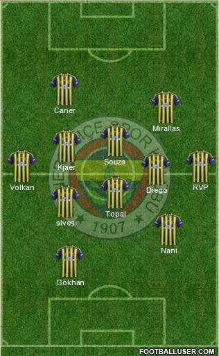 Fenerbahçe SK Formation 2015