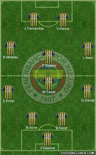 Fenerbahçe SK Formation 2015