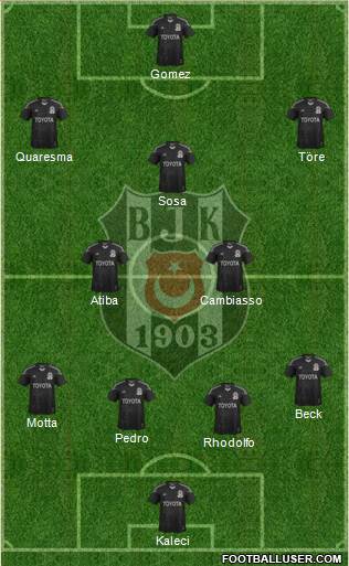 Besiktas JK Formation 2015