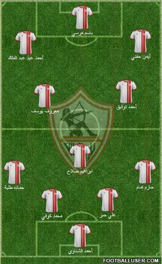 Zamalek Sporting Club Formation 2015