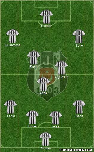 Besiktas JK Formation 2015