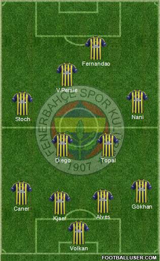 Fenerbahçe SK Formation 2015