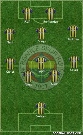 Fenerbahçe SK Formation 2015