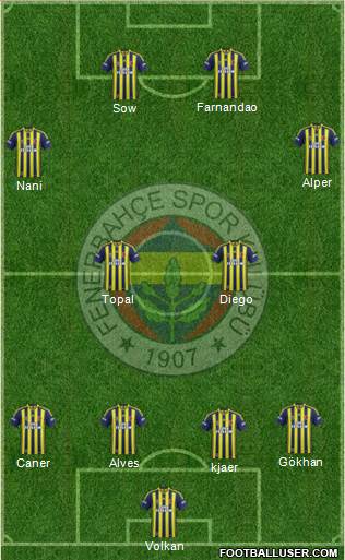 Fenerbahçe SK Formation 2015