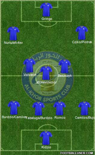 Al-Khor Sports Club Formation 2015