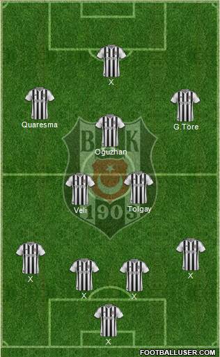 Besiktas JK Formation 2015