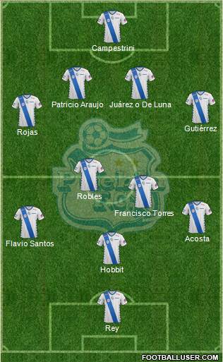 Club Puebla de la Franja football formation