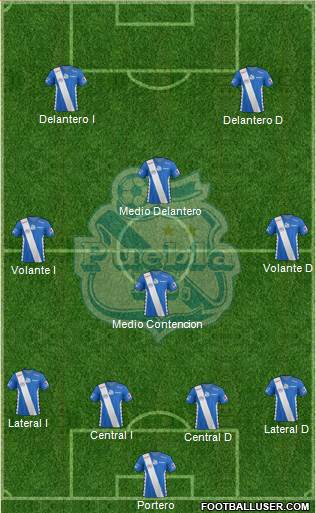 Club Puebla de la Franja Formation 2015