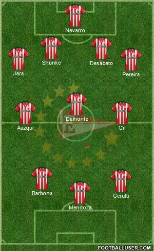 Estudiantes de La Plata Formation 2015
