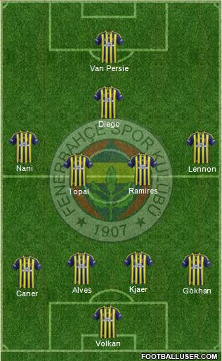 Fenerbahçe SK Formation 2015
