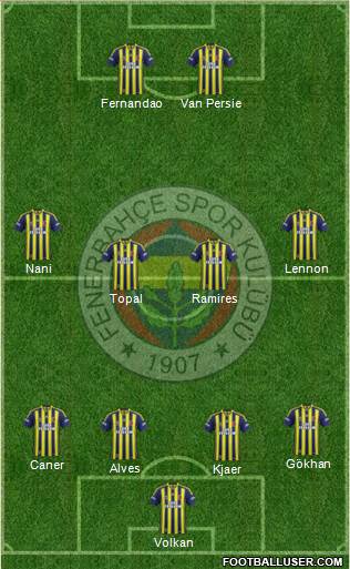Fenerbahçe SK Formation 2015