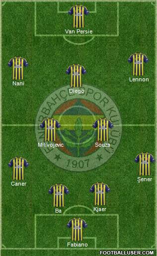 Fenerbahçe SK Formation 2015
