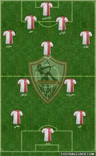 Zamalek Sporting Club Formation 2015