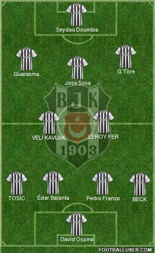 Besiktas JK Formation 2015