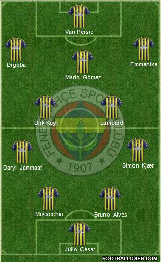 Fenerbahçe SK Formation 2015