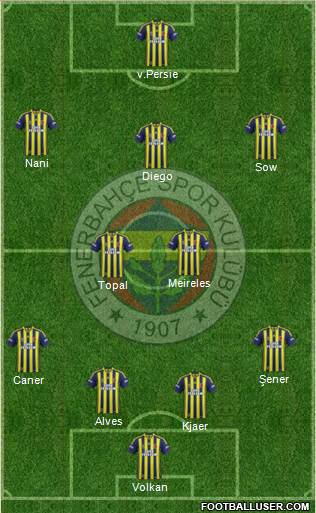 Fenerbahçe SK Formation 2015
