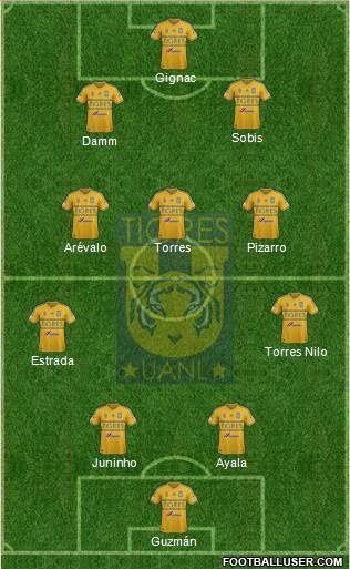 Club Universitario de Nuevo León Formation 2015