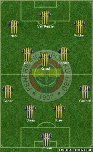 Fenerbahçe SK Formation 2015