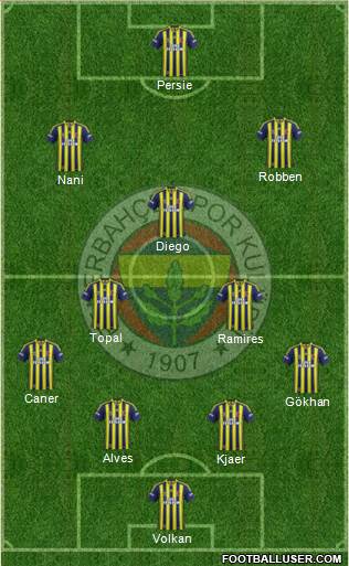 Fenerbahçe SK Formation 2015