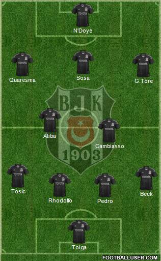 Besiktas JK Formation 2015